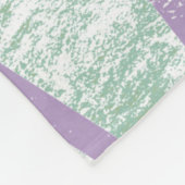 Laadbord en bleek groen mozaïekpatroon fleece deken (Hoek)