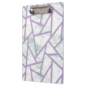 Laadbord en bleek groen mozaïekpatroon klembord (Links)