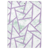 Laadbord en bleek groen mozaïekpatroon klembord (Achterkant)