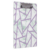 Laadbord en bleek groen mozaïekpatroon klembord (Rechts)