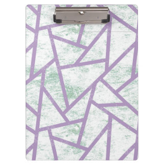 Laadbord en bleek groen mozaïekpatroon klembord