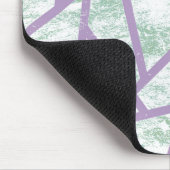 Laadbord en bleek groen mozaïekpatroon muismat (Hoek)