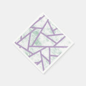 Laadbord en bleek groen mozaïekpatroon servet (Hoek)