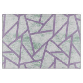 Laadbord en bleek groen mozaïekpatroon snijplank (Voorkant)