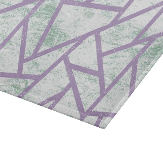 Laadbord en bleek groen mozaïekpatroon snijplank (Hoek)