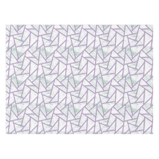 Laadbord en bleek groen mozaïekpatroon tafelkleed (Voorkant (Horizontaal))