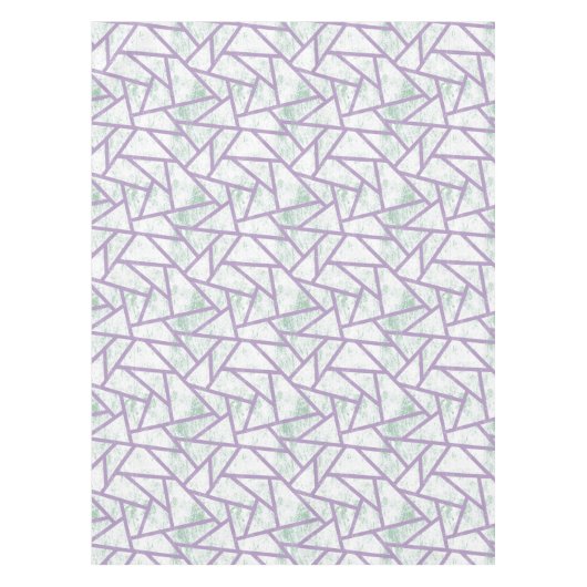 Laadbord en bleek groen mozaïekpatroon tafelkleed (Voorkant)
