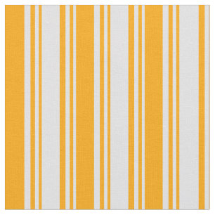Laadbord en Oranje gekleurde strips/lijnpatroon Stof