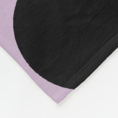 Laadbord en zwarte pooldots en stripes fleece deken (Hoek)