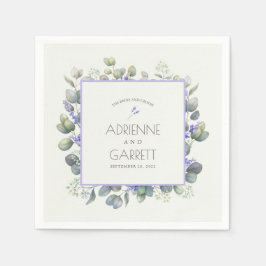 Laadbord met Eucalyptus Greenery Wedding Paper Servet