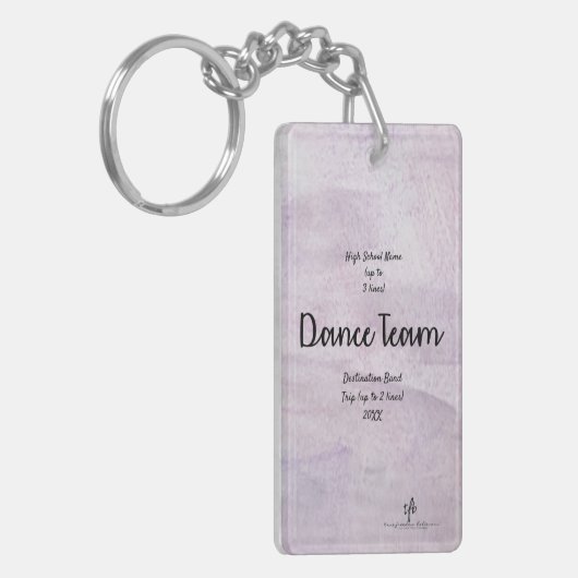 Laaddeliet Dans Team Band Trip Pers. Sleutelhanger (Voorkant Links)