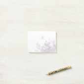 Laadgekleurde bloemen op oude muziek post-it® notes (Op bureau)