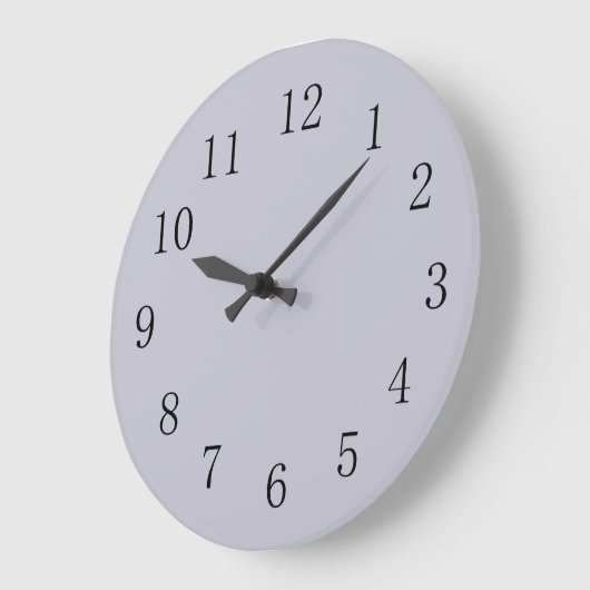 Laadgrijze vaste kleur grote klok (Hoek)