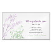 Laadstof en peppermint Essential Oil Magnetisch Visitekaartje (Voorkant)