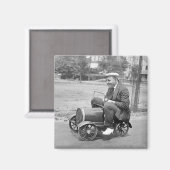 Laadtest, begin jaren 1900 magneet (Voorkant / Achterkant)