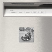 Laadtest, begin jaren 1900 magneet (Insitu (Vaatwasser))