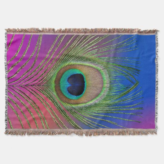 Laadveer van een pauw deken (Voorkant)