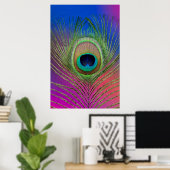 Laadveer van een pauw poster (Thuiskantoor)