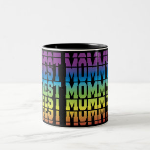 Laag 1Beste mammie, moederdag Tweekleurige Koffiemok