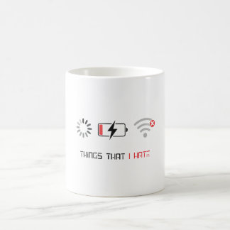 Laag Batterij Geen WiFi Laad Tech Humor Ontwerp Koffiemok