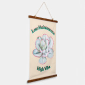 Laag Bij De Grond, Hoge Vibe Hangend Wandkleed (Gebogen)