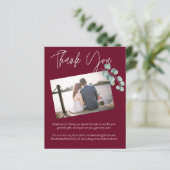 Laag budget BURGUNDY Witte EUCALYPTUS Bruiloft (Staand voorkant)