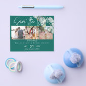 Laag budget TEAL Witte EUCALYPTUS Bruiloft Flyer (Enkel)
