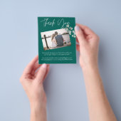 Laag budget TEAL Witte EUCALYPTUS Bruiloft Flyer (Hand)