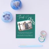 Laag budget TEAL Witte EUCALYPTUS Bruiloft Flyer (Enkel)