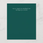 Laag budget TEAL Witte EUCALYPTUS Trouwfeest (Achterkant)