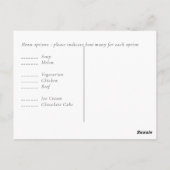 Laag budget TEAL Witte EUCALYPTUS Trouwfeest Briefkaart (Achterkant)