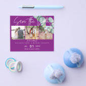 Laag budget VIOLETTE witte EUCALYPTUS-huwelijk Flyer (Enkel)