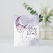 Laag Budget Wasmachine Maan Foto Save the Date (Staand voorkant)