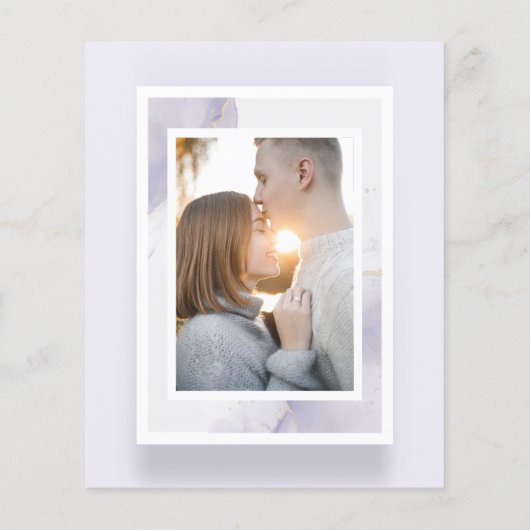 Laag Budget Wasmachine Maan Foto Save the Date (Achterkant)