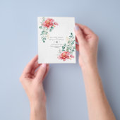 LAAG BUDGET Witte Rozen SAVE THE DATES Modern Flyer (Hand)