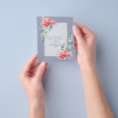 LAAG BUDGET Witte Rozen SAVE THE DATES Modern Flyer (Hand)