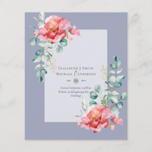 LAAG BUDGET Witte Rozen SAVE THE DATES Modern Flyer