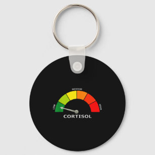 Laag cortisol meetinstrument grappige biologie psy sleutelhanger