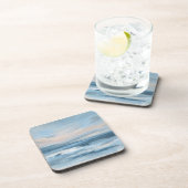 Laag getij - Abstract zeegezicht schilderij Bier Onderzetter (Rechterzijde)