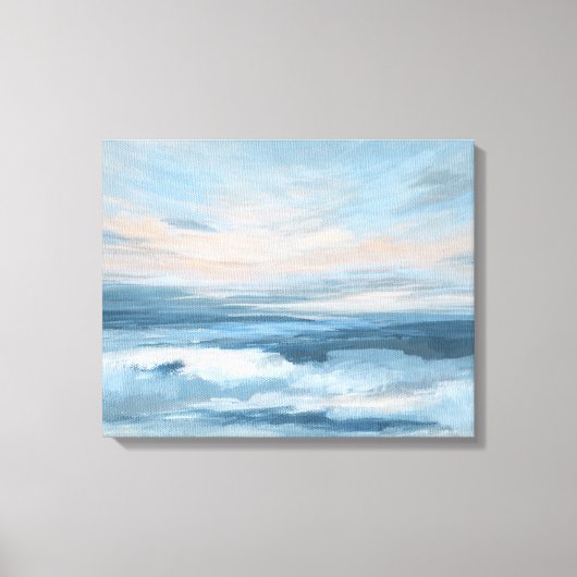 Laag getij - Abstract zeegezicht schilderij Canvas Afdruk (Voorkant)
