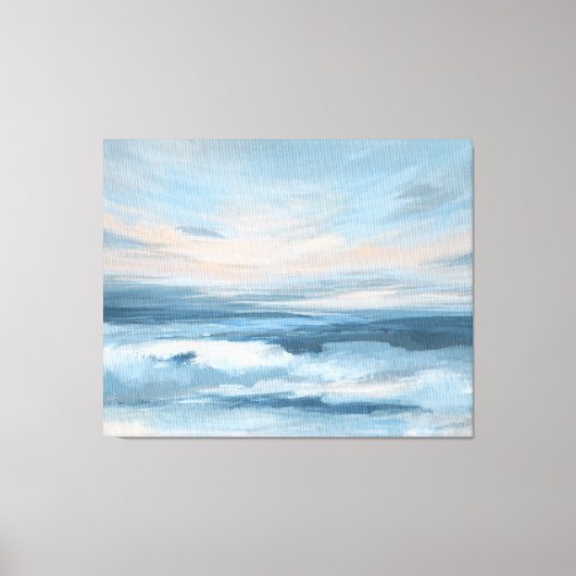 Laag getij - Abstract zeegezicht schilderij Canvas Afdruk (Voorkant)