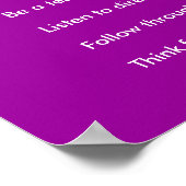 Laag jezelf uit om: Stel vragen ... Poster (Hoek)