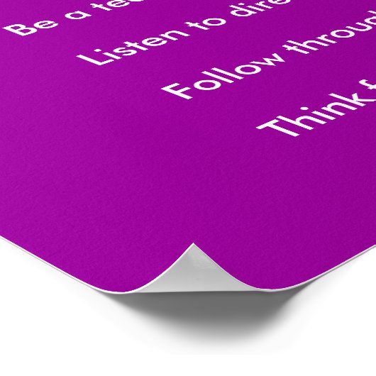 Laag jezelf uit om: Stel vragen ... Poster (Hoek)