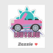Laag & langzaam sticker (Vel)