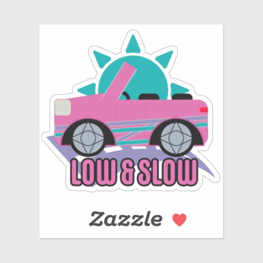 Laag & langzaam sticker (Vel)