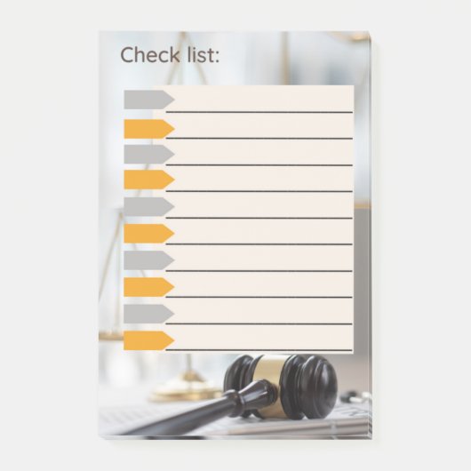 LAAG LIJST CONTROLEREN/RECHTER POST-IT® NOTES (Voorkant)