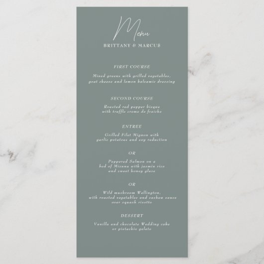 Laag Minamalist Menu (Voorkant)