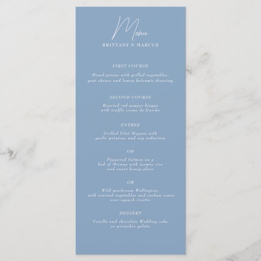 Laag Minamalist Menu (Voorkant)