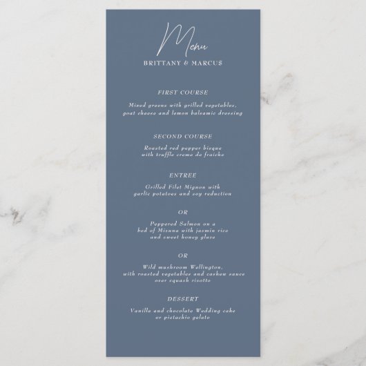 Laag Minamalist Menu (Voorkant)