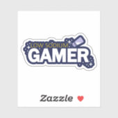 Laag natrium gamer - Grappige videogame typografie Sticker (Vel)